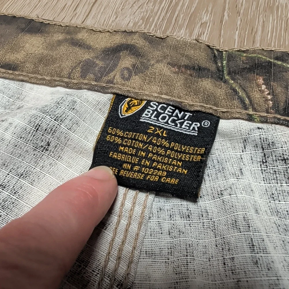 Scent Blocker Cargo Hunting Pants Mens 2XL Camo Mossy Oak Break-Up‎ S3 42x31